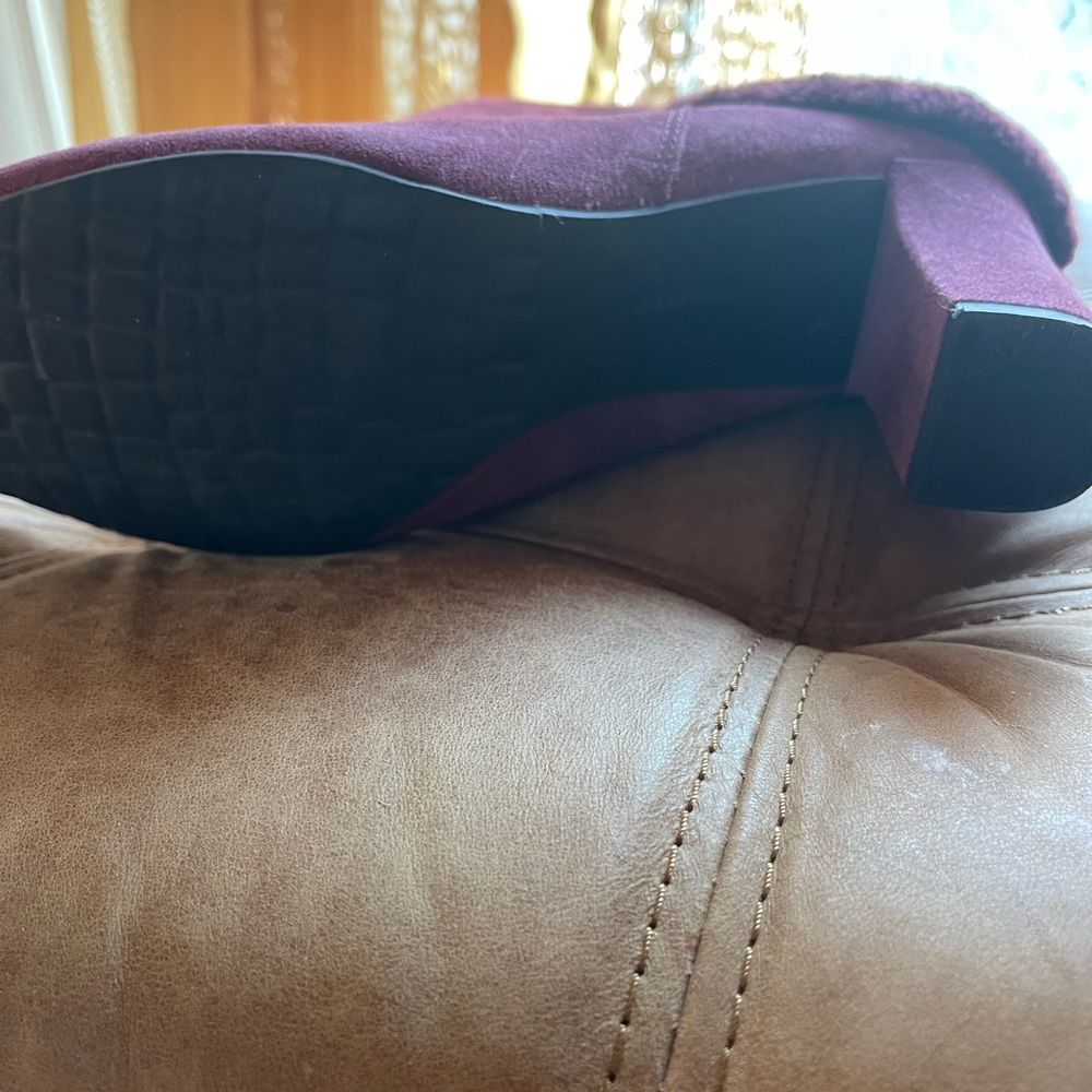 Rockport adiPRENE by Adidas women's boot, burgundy, size 9.5 suede leather upper